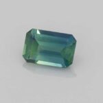 0.595ct Emerald Cut Bi-Colour Sapphire, view 2