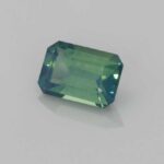 0.67ct Emerald Cut Bi-Colour Sapphire, view 2