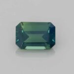 0.87ct Emerald Cut Bi-Colour Sapphire, view 1