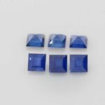 0.537ct Square Blue Sapphire, view 3