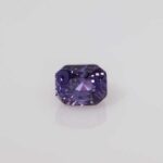 3.14ct Emerald Cut Purple Sapphire, view 1