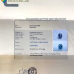 3.14ct Emerald Cut Purple Sapphire, view 3