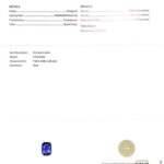 2.12ct Emerald Cut Purple Sapphire, view 3