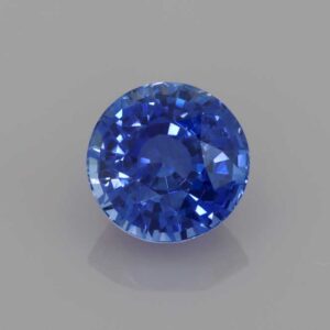 0.614ct Round Blue Sapphire