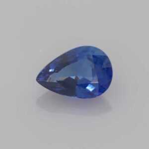 0.646ct Pear Shape Blue Sapphire