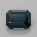 4.59ct Emerald Cut Teal Sapphire, view 1