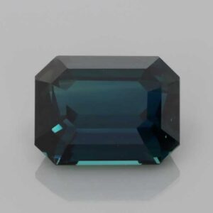 4.59ct Emerald Cut Teal Sapphire