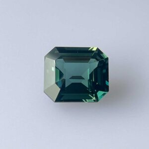 5.36ct Octagon Teal Sapphire
