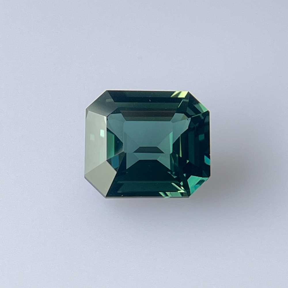 5.36ct Octagon Teal Sapphire