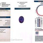 1.61ct Oval Purple Sapphire, view 3