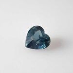 0.81ct Heart Teal Sapphire, view 1