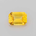 1.19ct Emerald Cut Yellow Sapphire, view 1