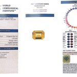 1.19ct Emerald Cut Yellow Sapphire, view 3