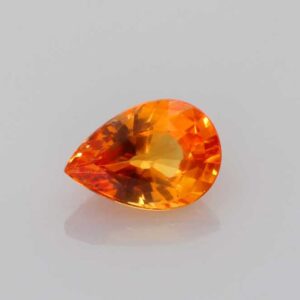 0.939ct Pear Shape Orange Sapphire