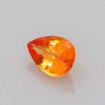 0.939ct Pear Shape Orange Sapphire, view 2