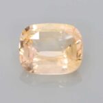 4.68ct Rectangular Cushion Peach Sapphire, view 1