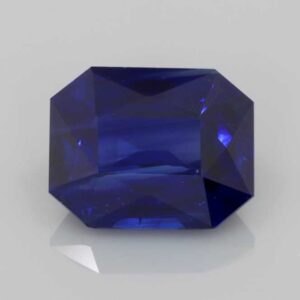 3.57ct Emerald Cut Blue Sapphire