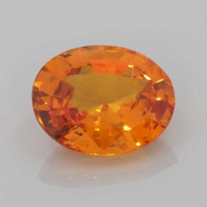 7.53ct Oval Orange Sapphire