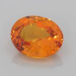 7.53ct Oval Orange Sapphire, view 2