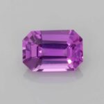 1.48ct Emerald Cut Purple Sapphire, view 1