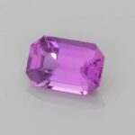 1.48ct Emerald Cut Purple Sapphire, view 2