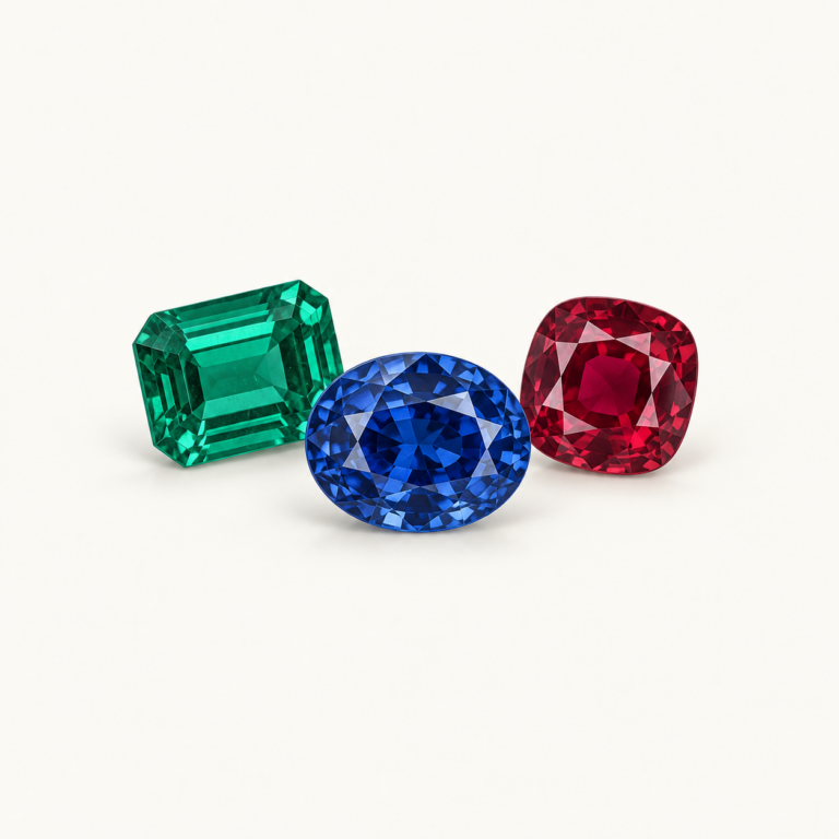 Coloured gemstone collection