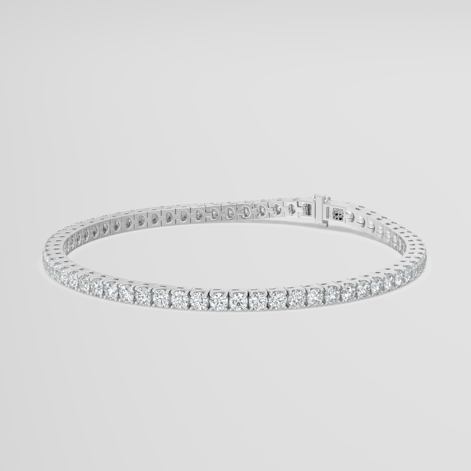 Round Brilliant Diamond Tennis Bracelet