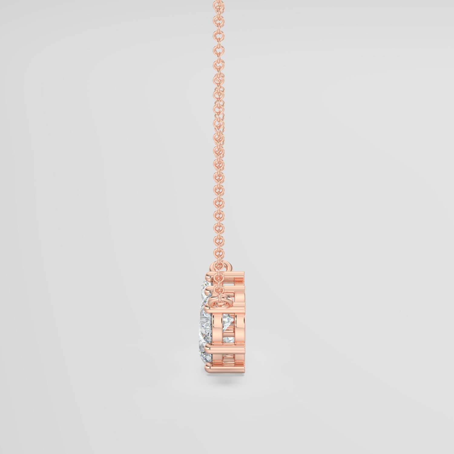 Round Brilliant Diamond Trilogy Pendant
