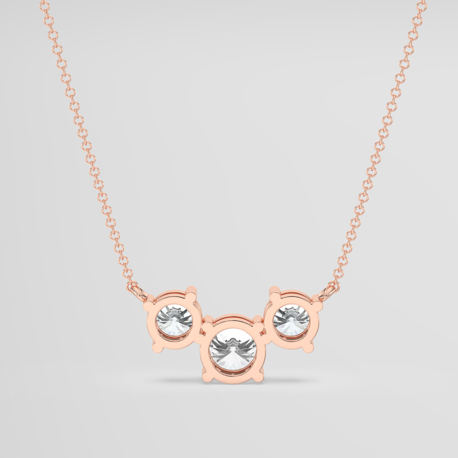 Round Brilliant Diamond Trilogy Pendant