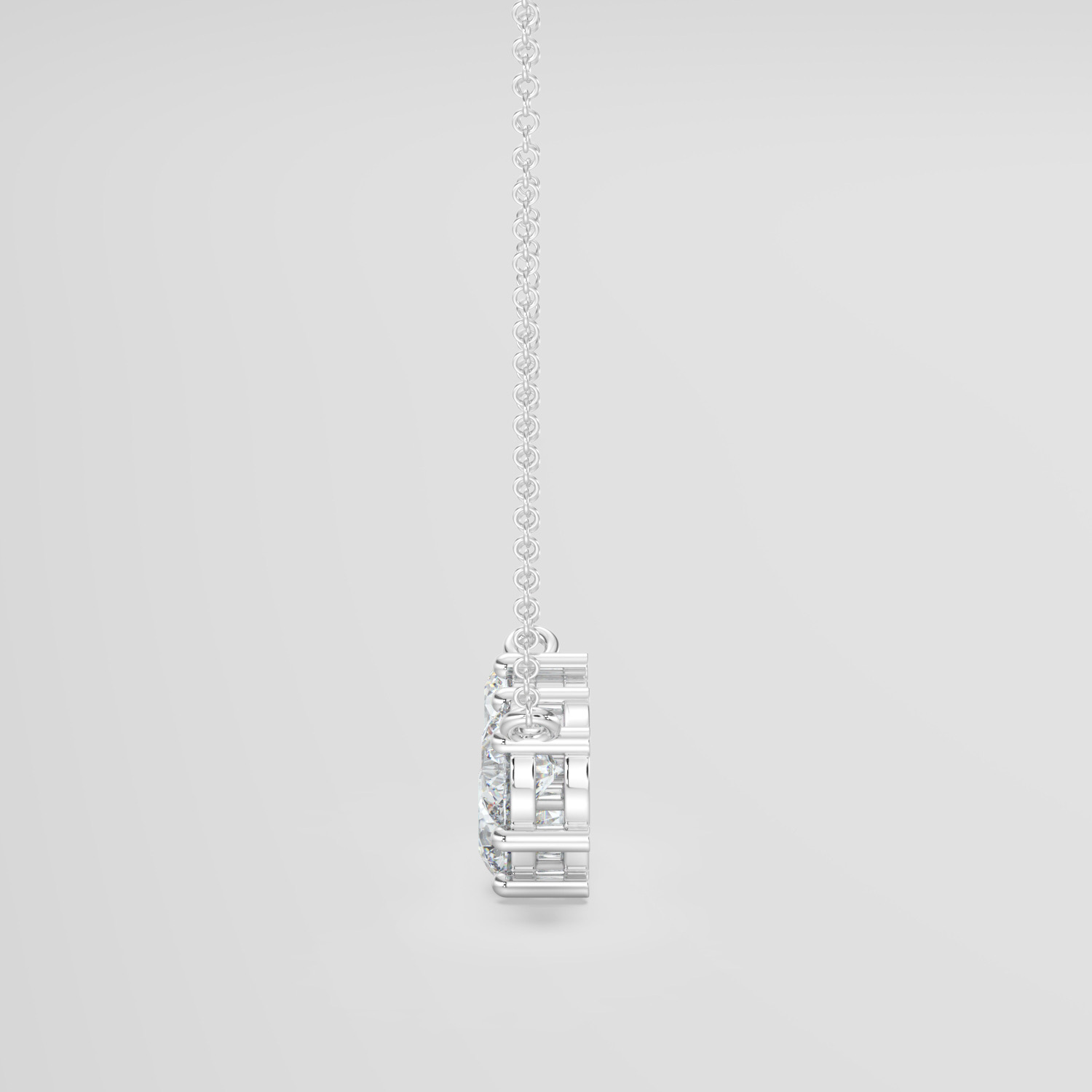 Round Brilliant Diamond Trilogy Pendant