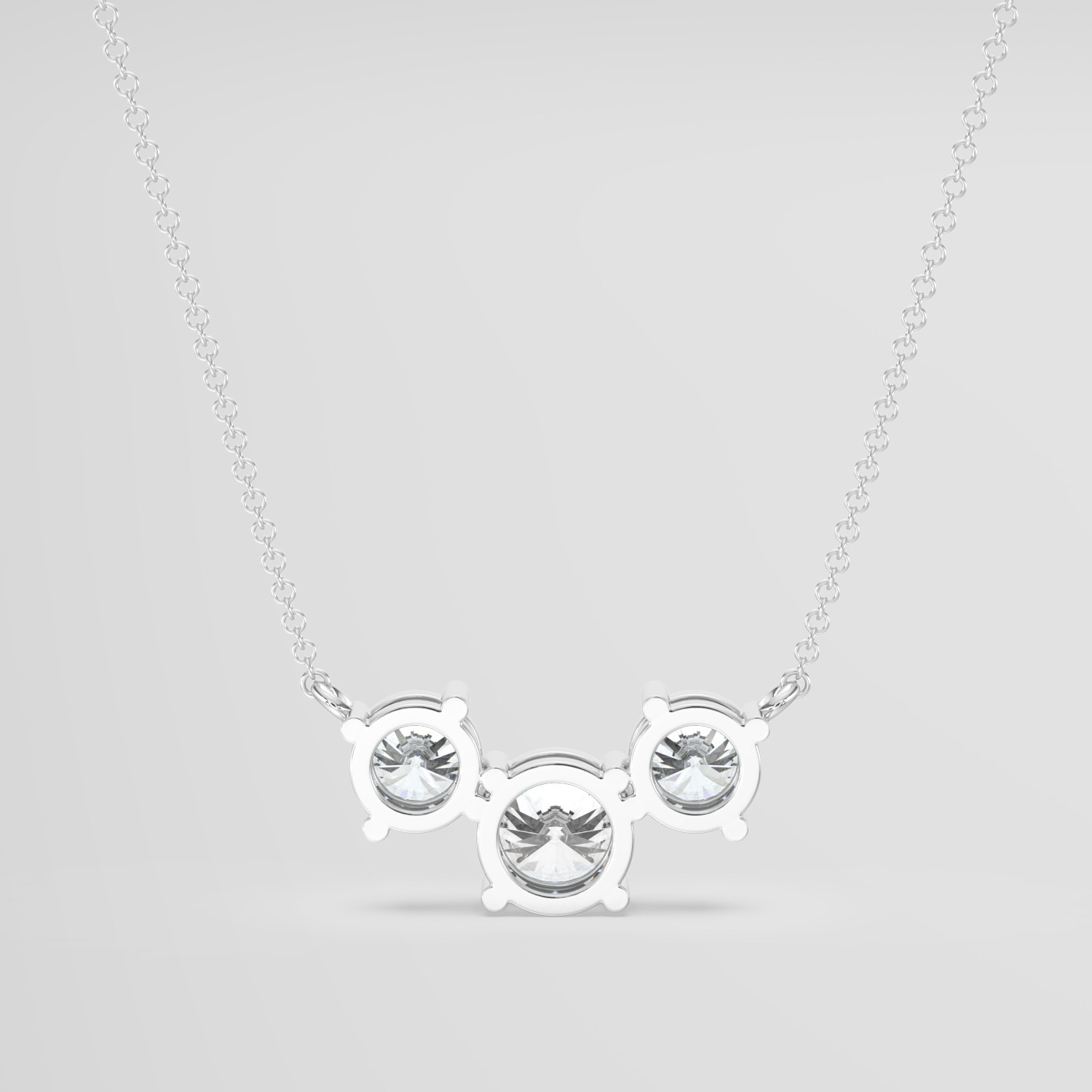 Round Brilliant Diamond Trilogy Pendant