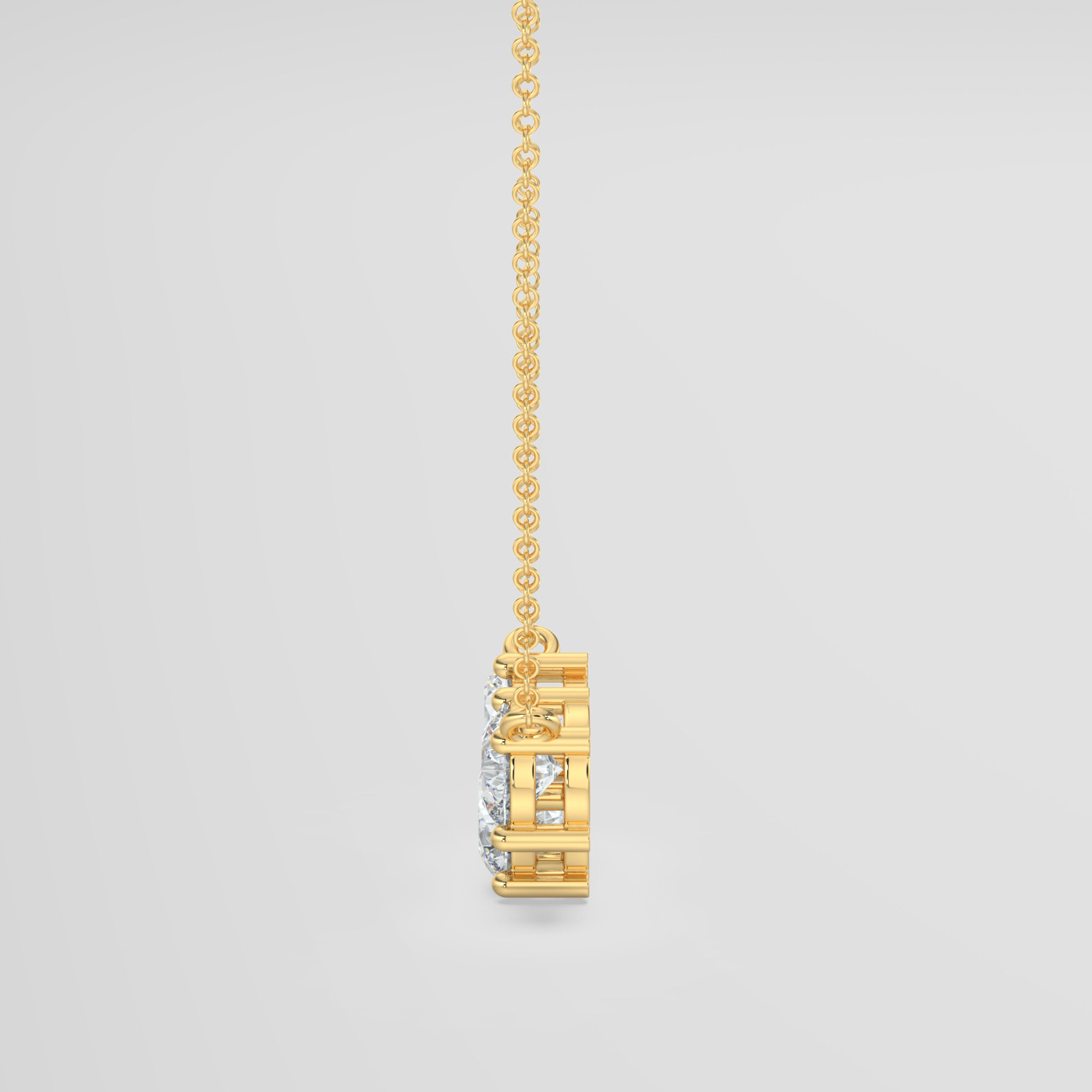Round Brilliant Diamond Trilogy Pendant