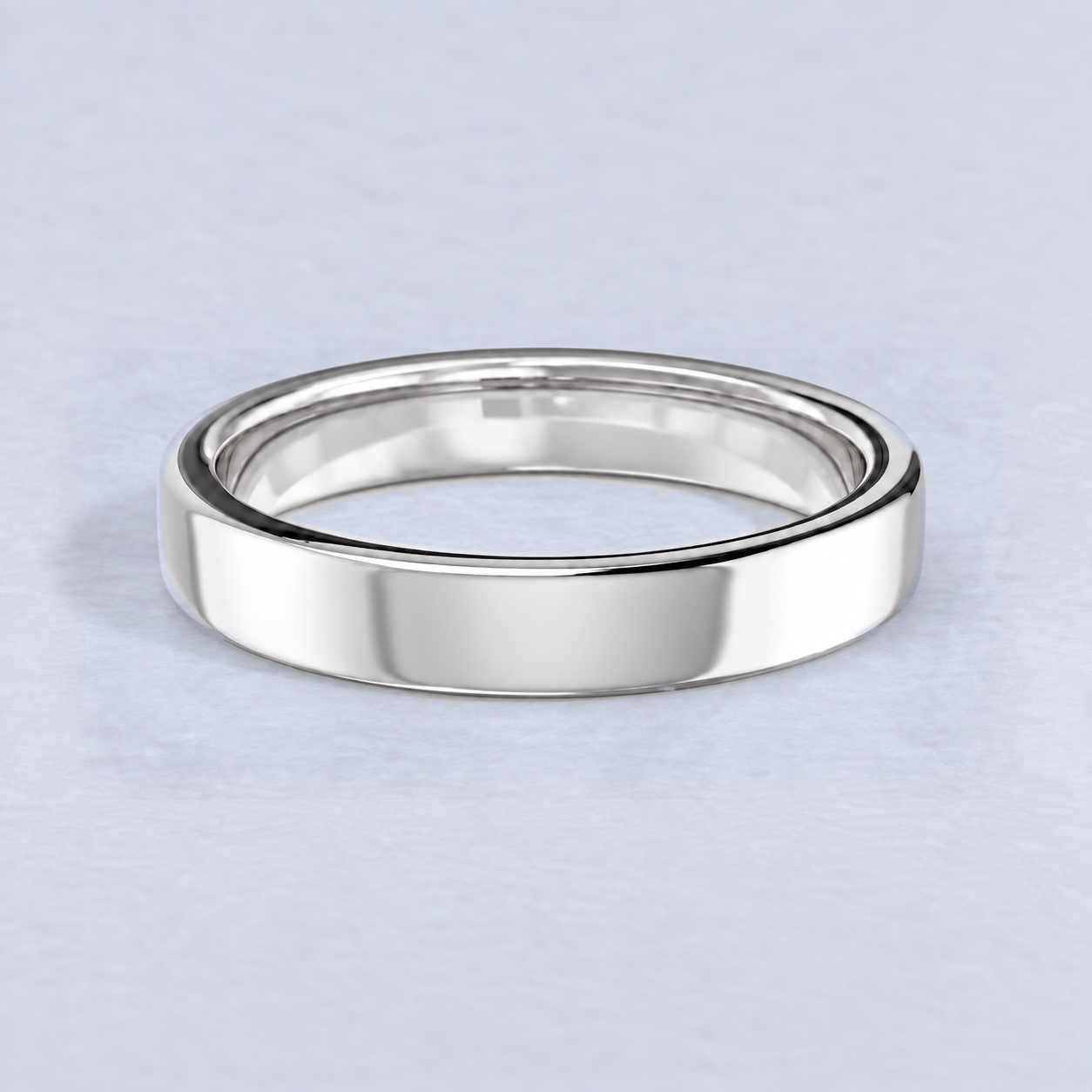3.5mm Rounded Flat Wedding Band