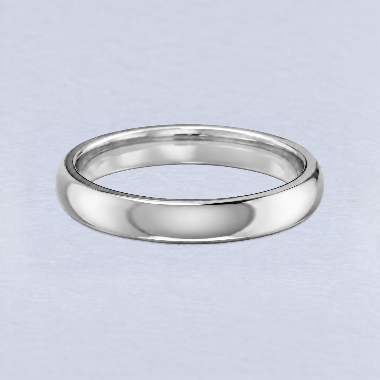 3mm Cushion Wedding Band, Cushion, Plain band in Platinum
