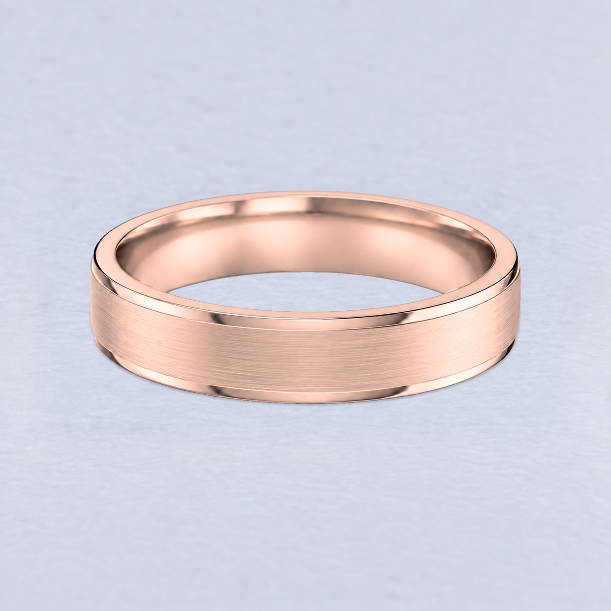 4.5mm Cut Down Edges Wedding Band