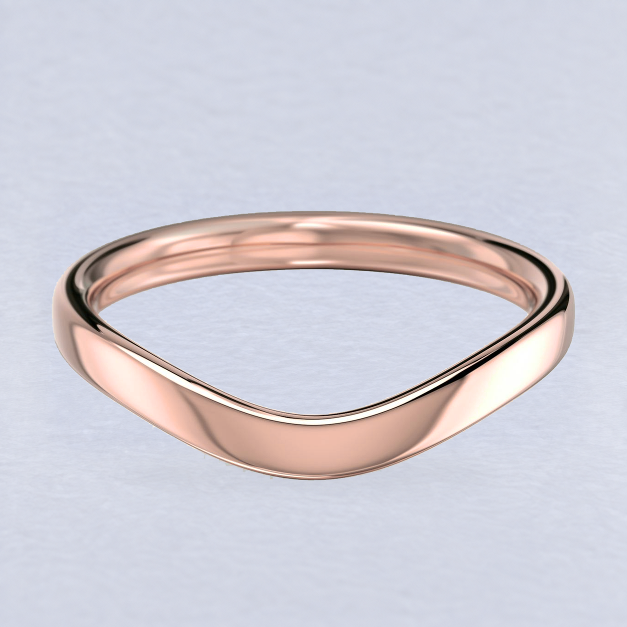 2.4mm Wave Wedding Band