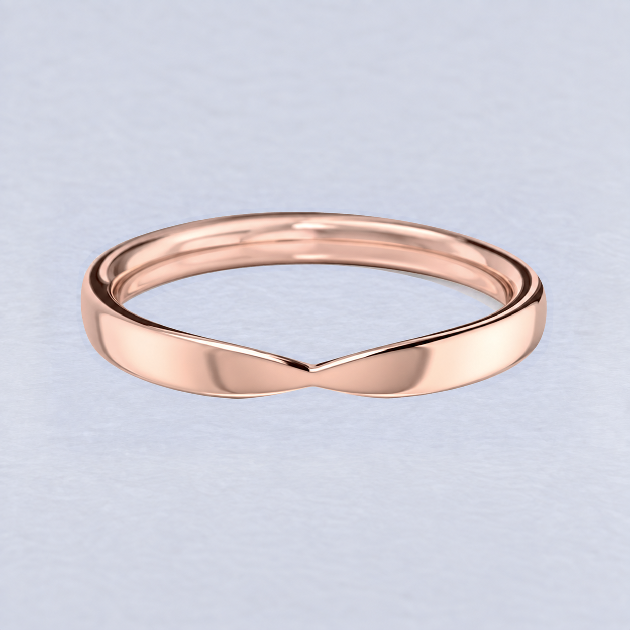 2.4mm Pinch Wedding Band