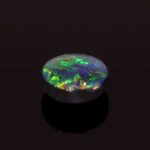 0.51ct Cabochon Oval Black Opal, view 2
