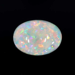 1.37ct Cabochon Oval Black Opal