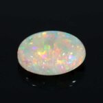 1.37ct Cabochon Oval Black Opal, view 2