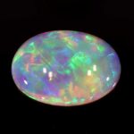 2.45ct Cabochon Oval Black Opal, view 1