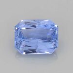 2.22ct Emerald Cut Blue Sapphire, view 1