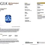 2.22ct Emerald Cut Blue Sapphire, view 3