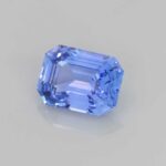 1.29ct Emerald Cut Blue Sapphire, view 2