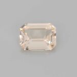1.59ct Emerald Cut Peach Sapphire, view 1