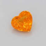 Heart Orange Sapphire, view 2