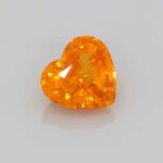 Heart Orange Sapphire, view 1