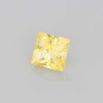 1.04ct Princess Yellow Sapphire, view 2