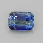Rectangular Cushion Bi-Colour Sapphire, view 1