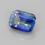 Rectangular Cushion Bi-Colour Sapphire, view 2